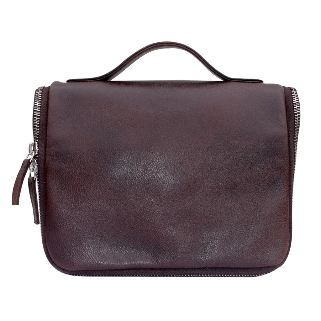 Hanging Leather Travel Kit