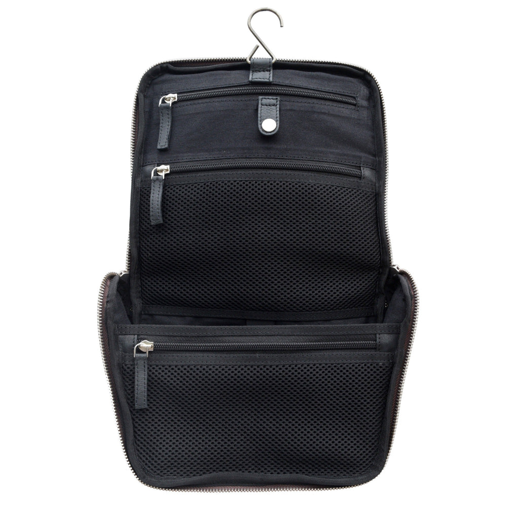 Hanging Leather Travel Kit