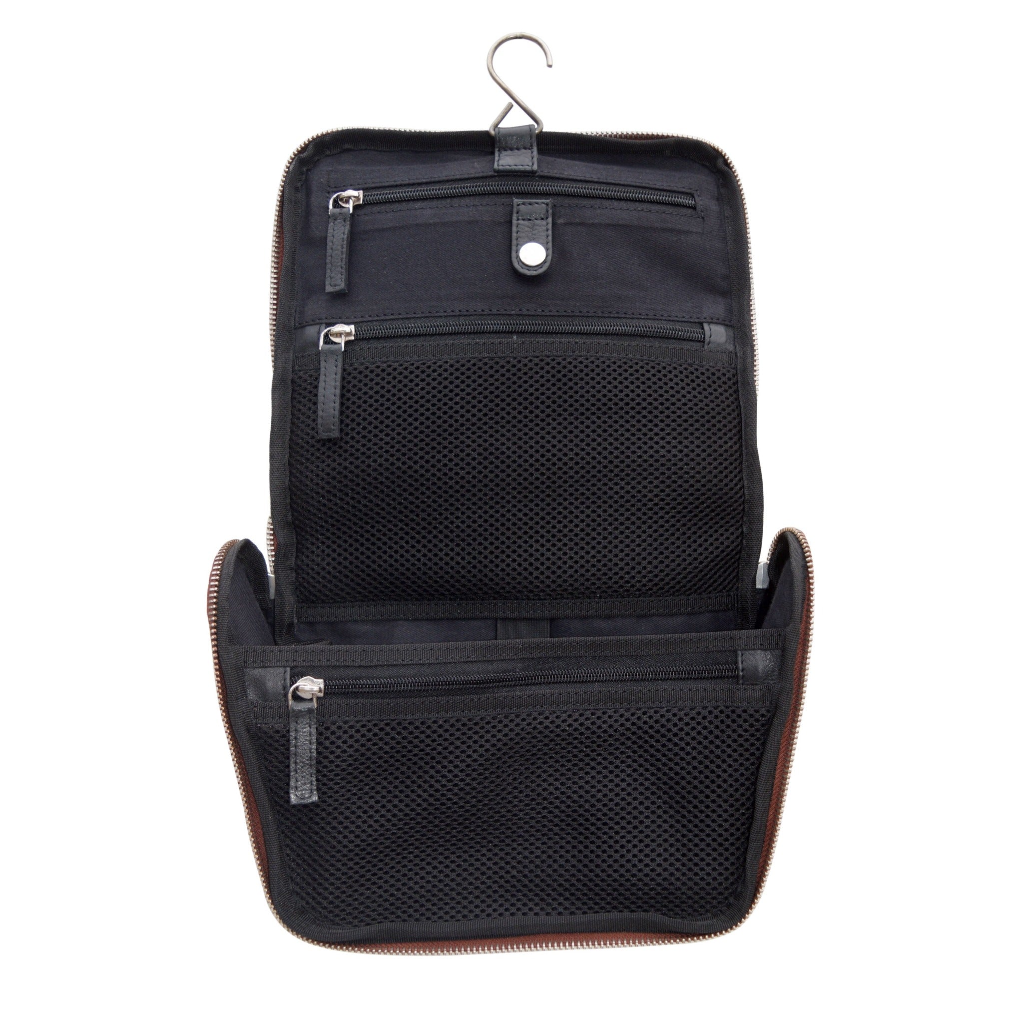 Hanging Leather Travel Kit