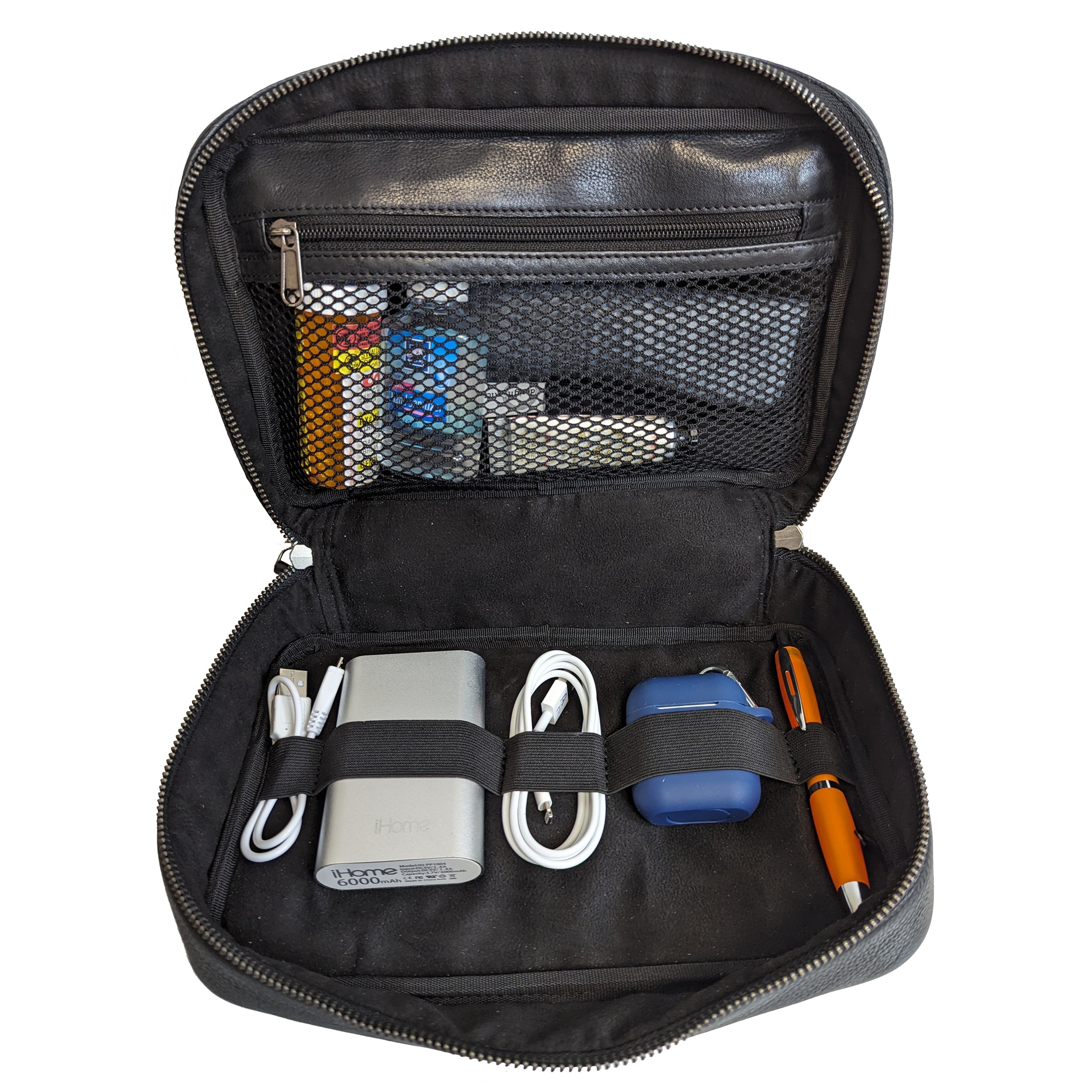 Deluxe Tech Leather Travel Kit