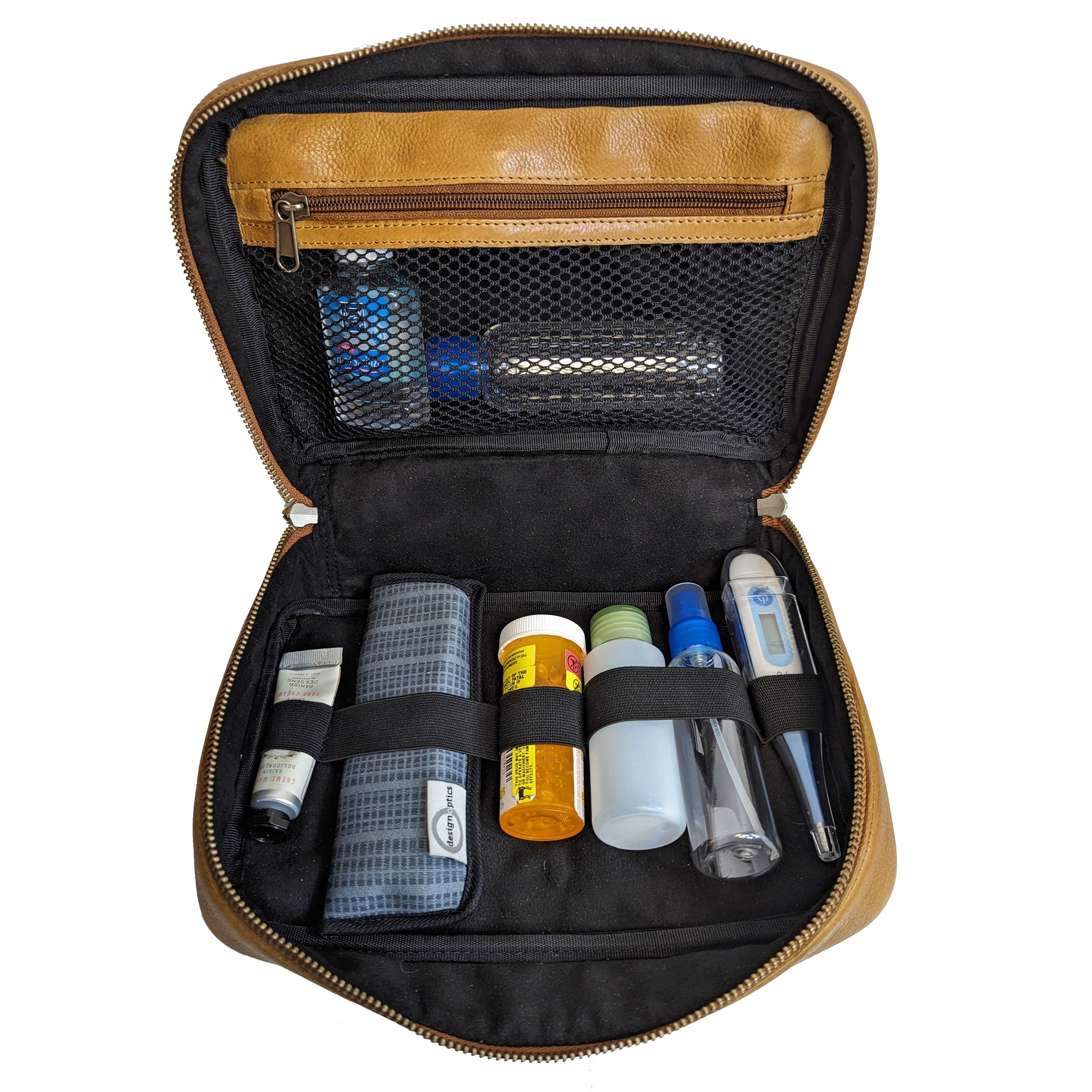 Deluxe Tech Leather Travel Kit