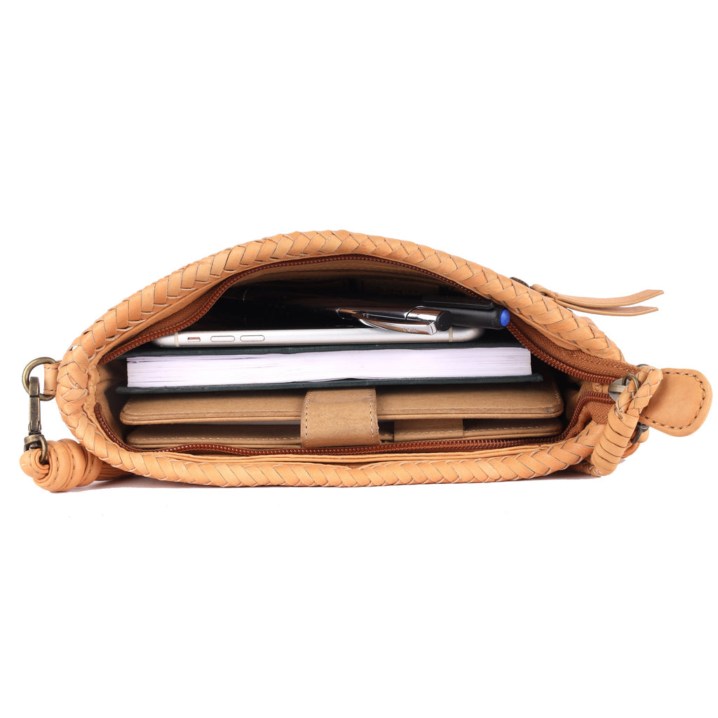 Hudson Leather Crossbody/Wristlet