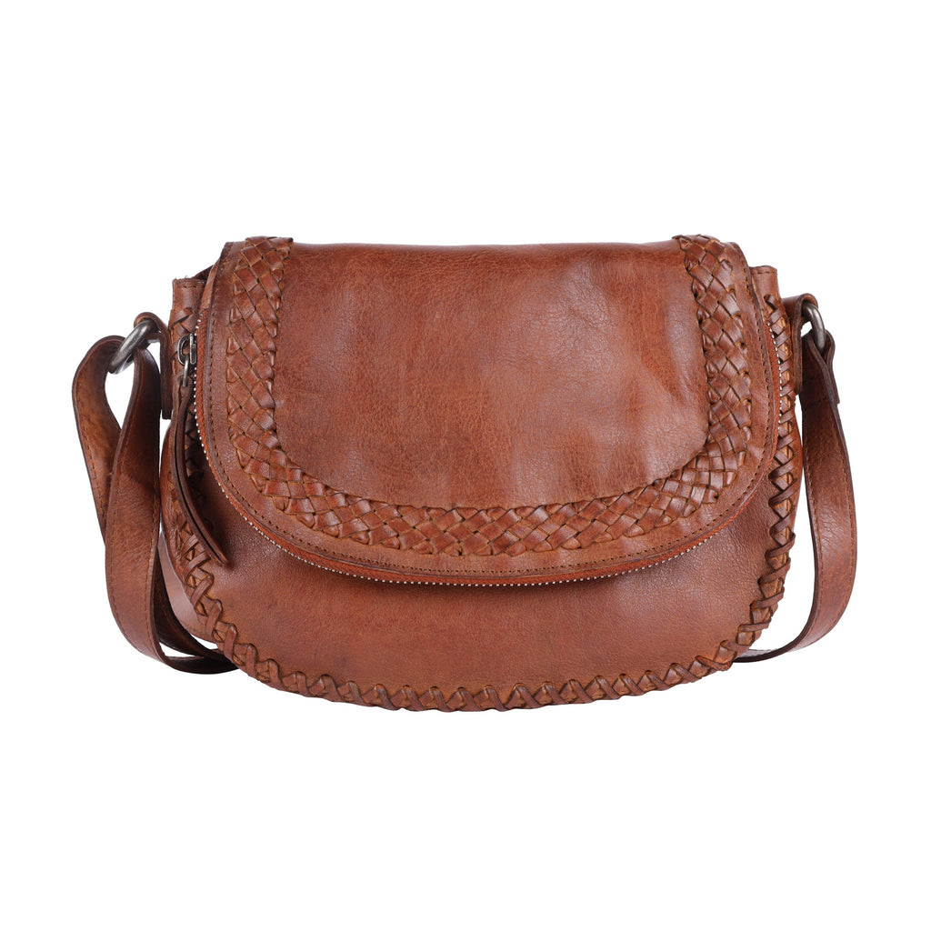 Basil Leather Crossbody Bag