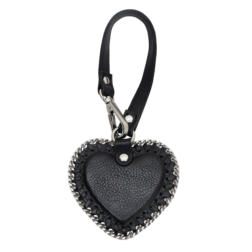 Heart Leather Bag Charm