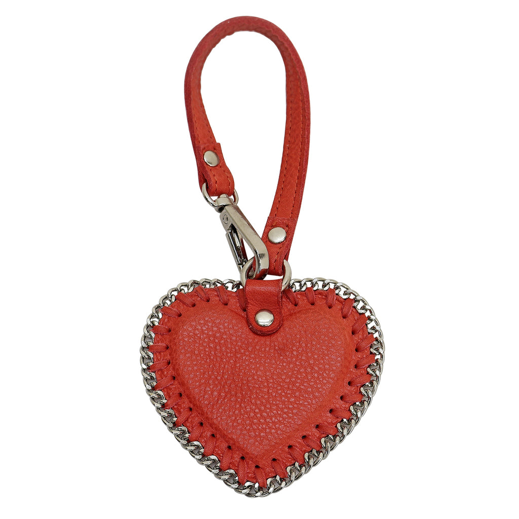 Heart Leather Bag Charm