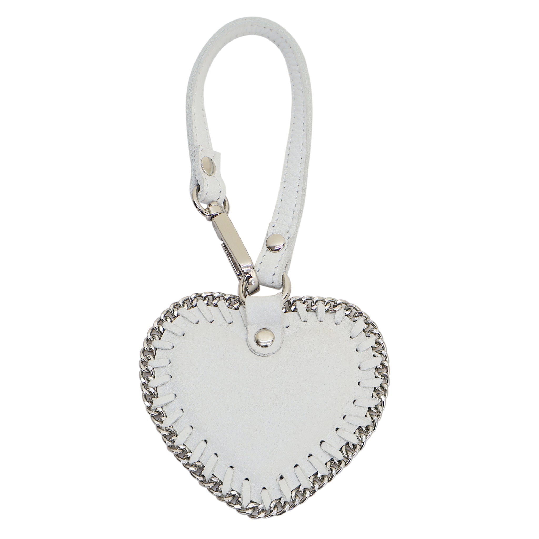 Heart Leather Bag Charm