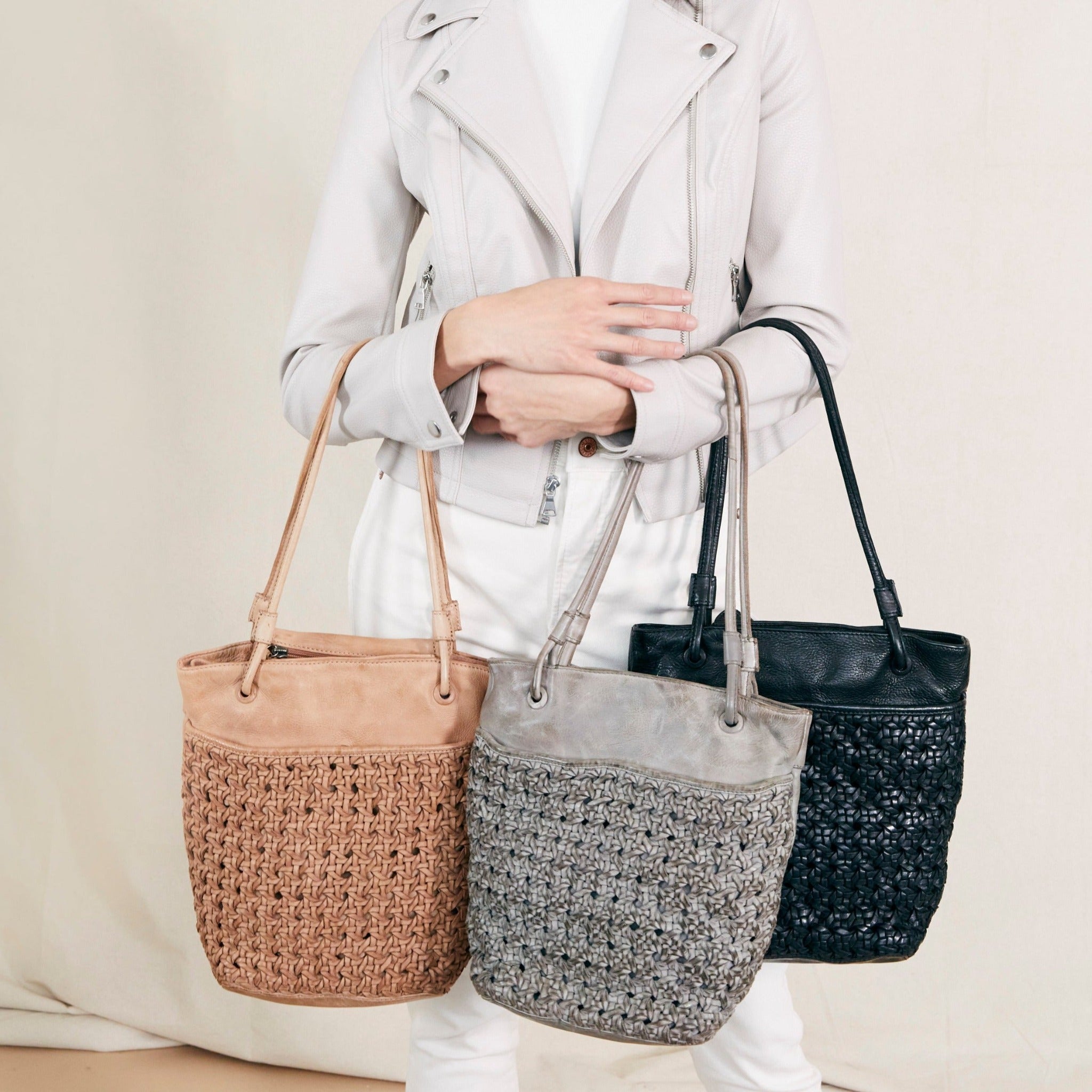 Clover Leather Tote/Shoulder Bag