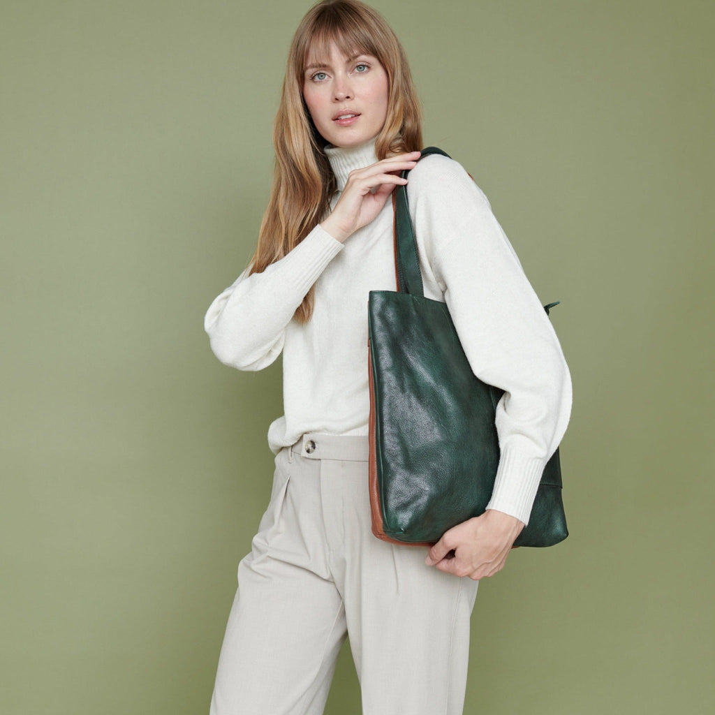 Leon Leather Tote/Shoulder Bag