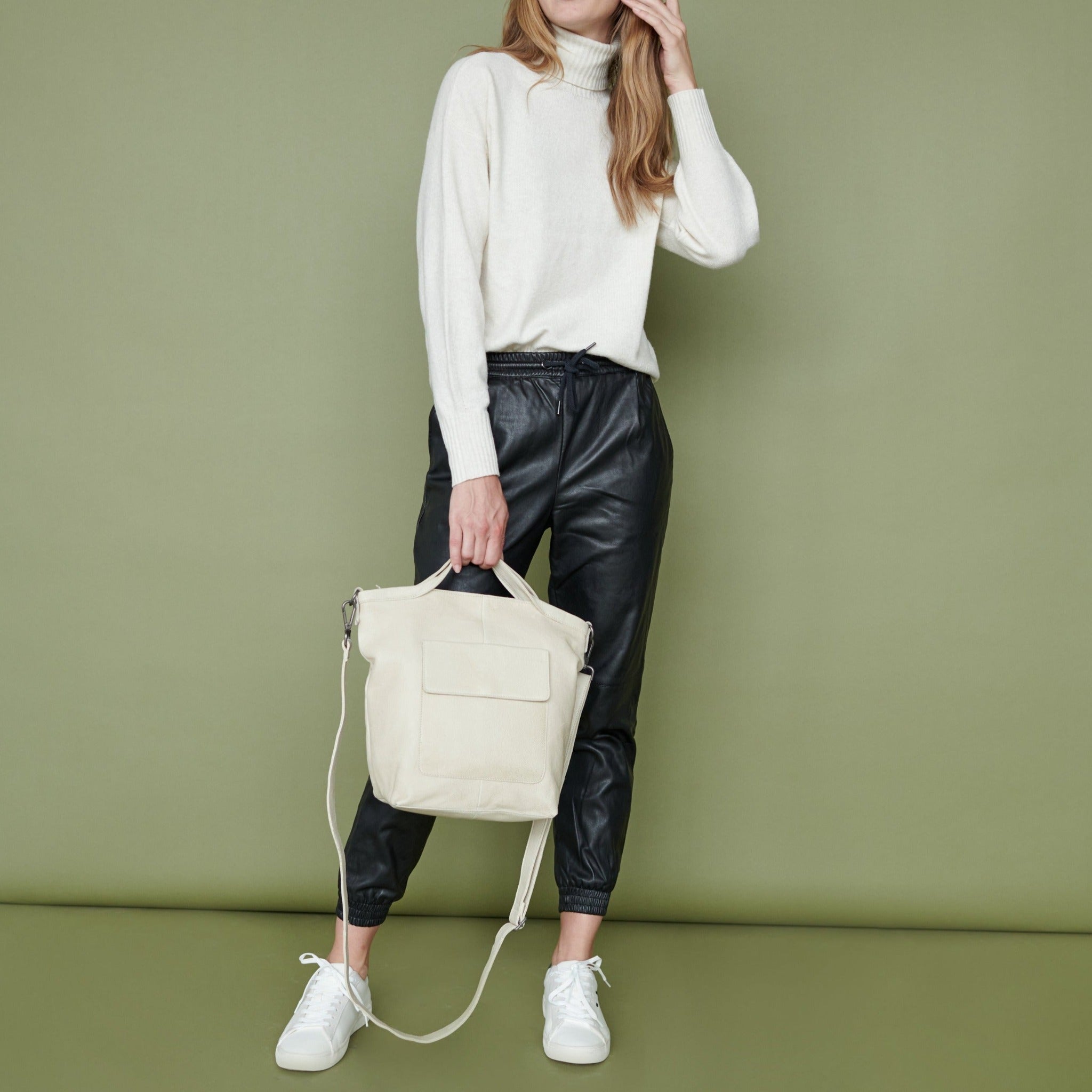 Bianca Leather Tote Bag/Crossbody Bag