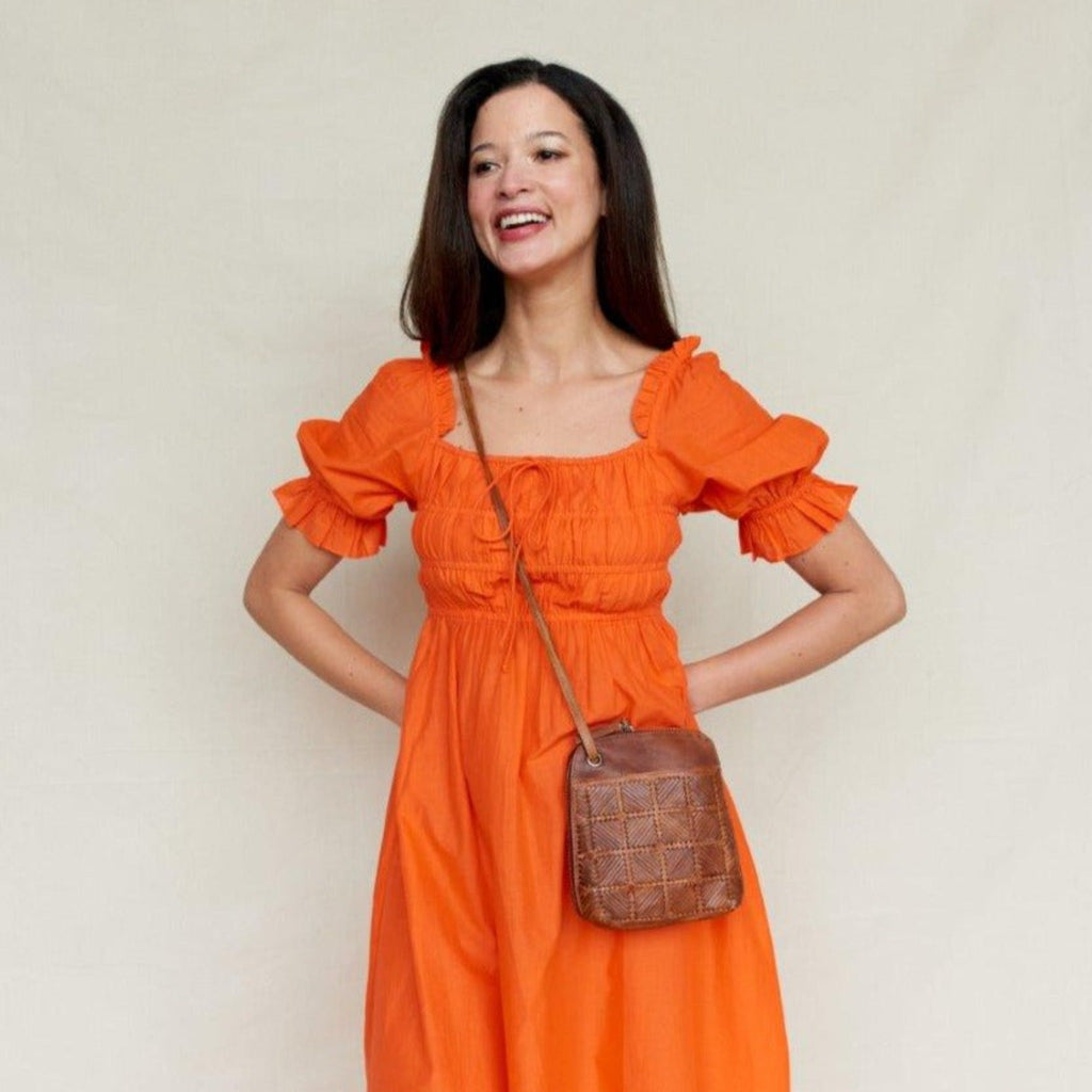 Lotus Leather Crossbody