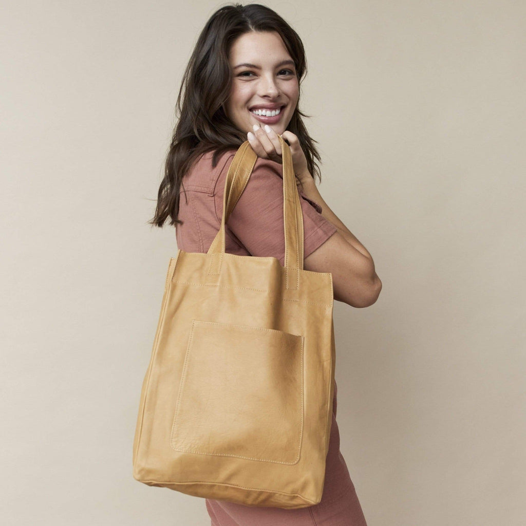 Margie Leather Tote/Shoulder Bag