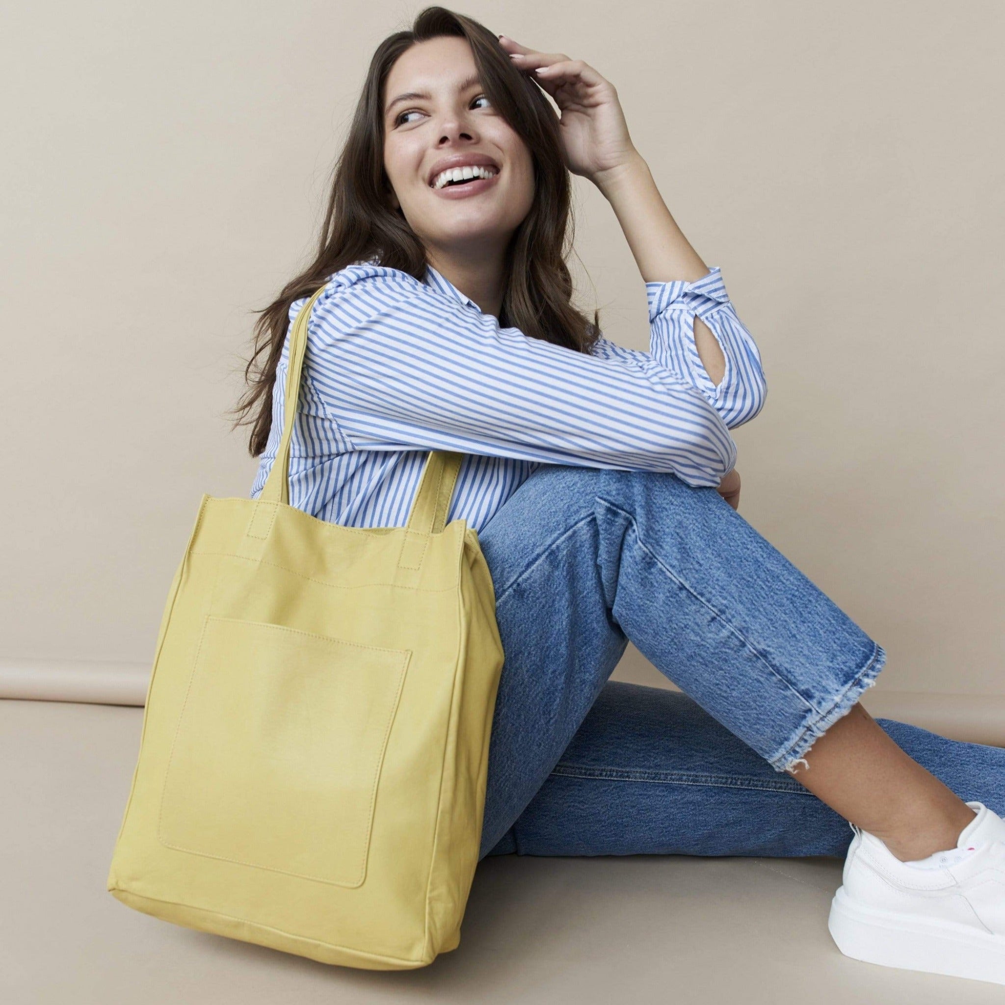 Margie Leather Tote/Shoulder Bag