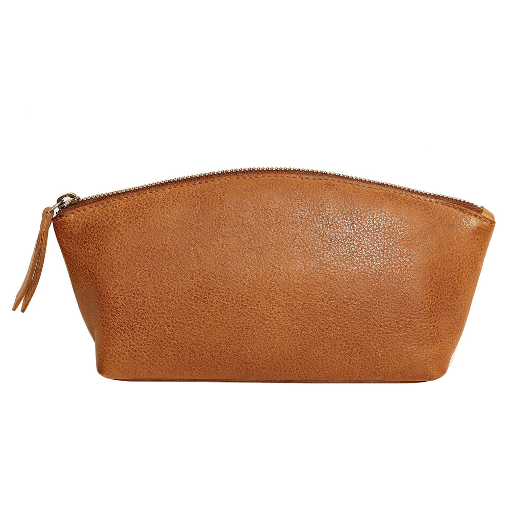 Beck Leather Cosmetic Bag/Travel Kit (Sm)