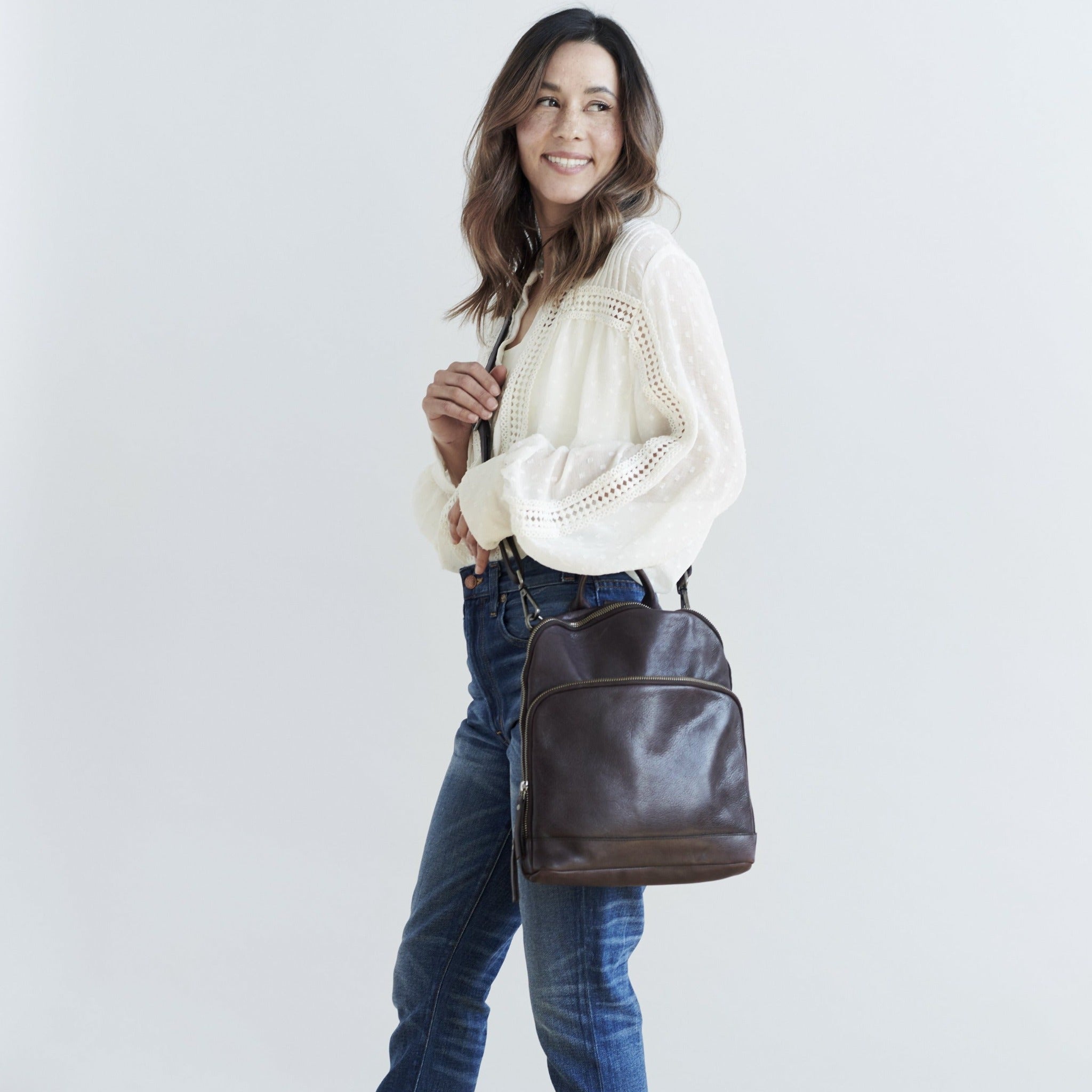 Aleks Leather Backpack