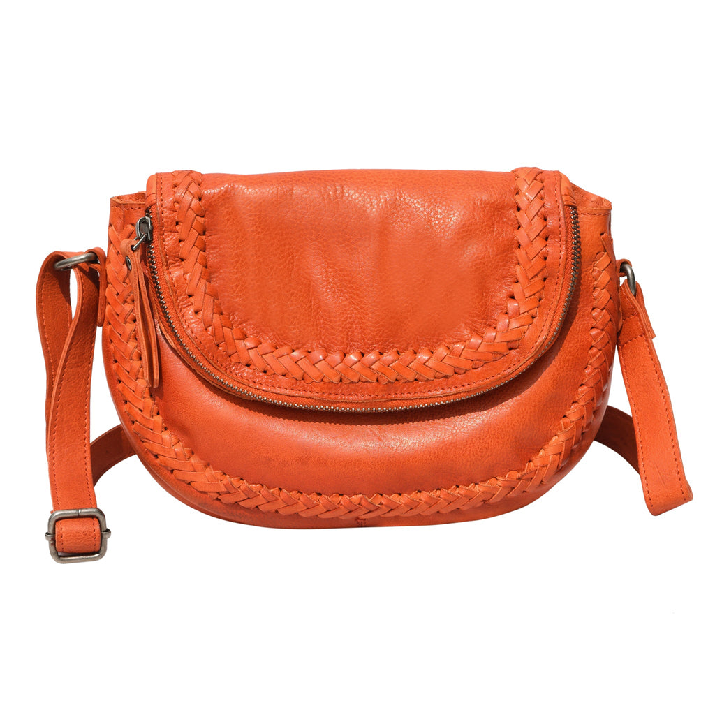 Basil Leather Crossbody Bag