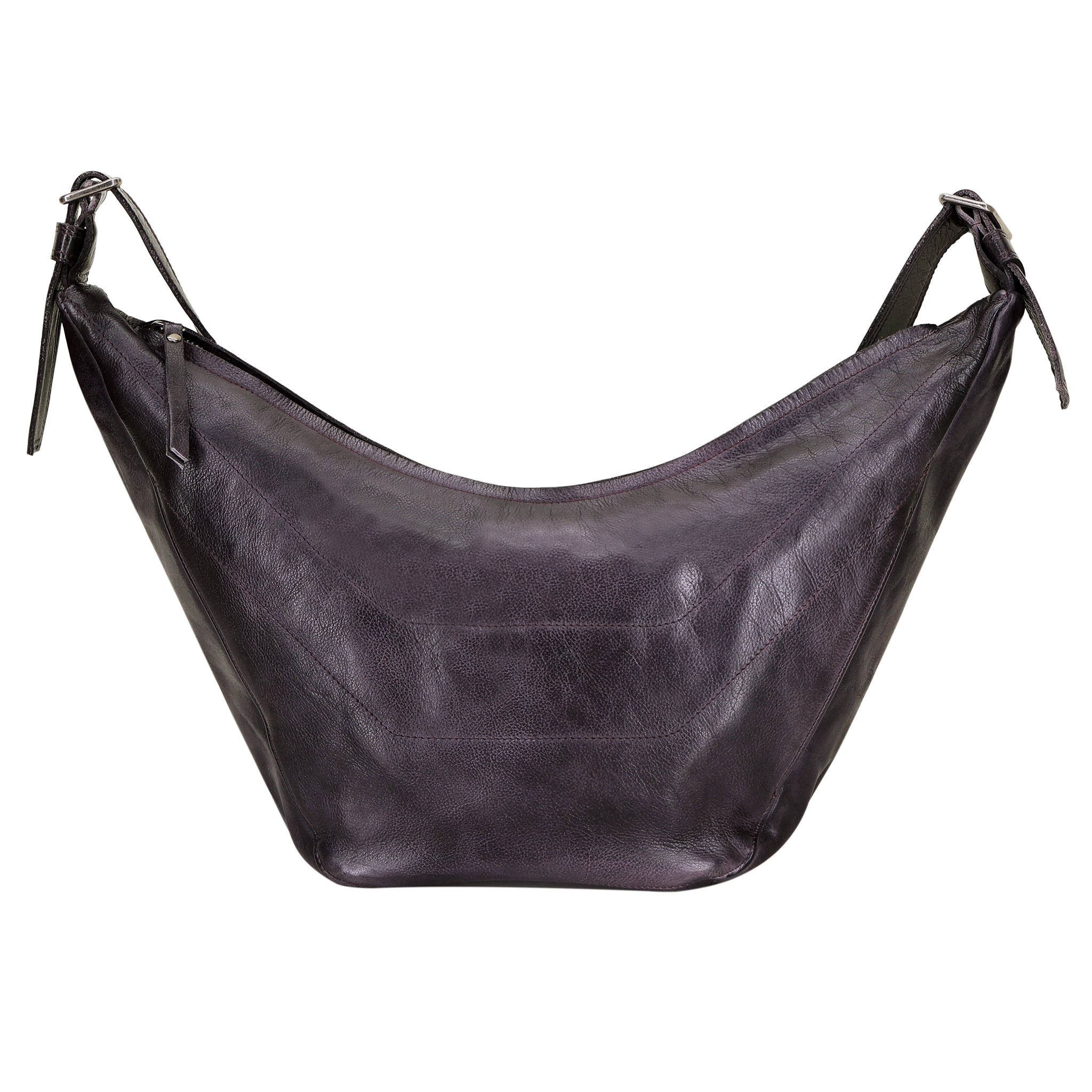 Boone Leather Crossbody Bag/Hobo Sling Bag