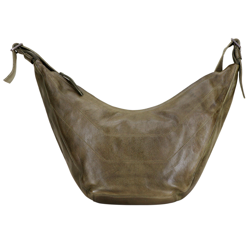 Boone Leather Crossbody Bag/Hobo Sling Bag