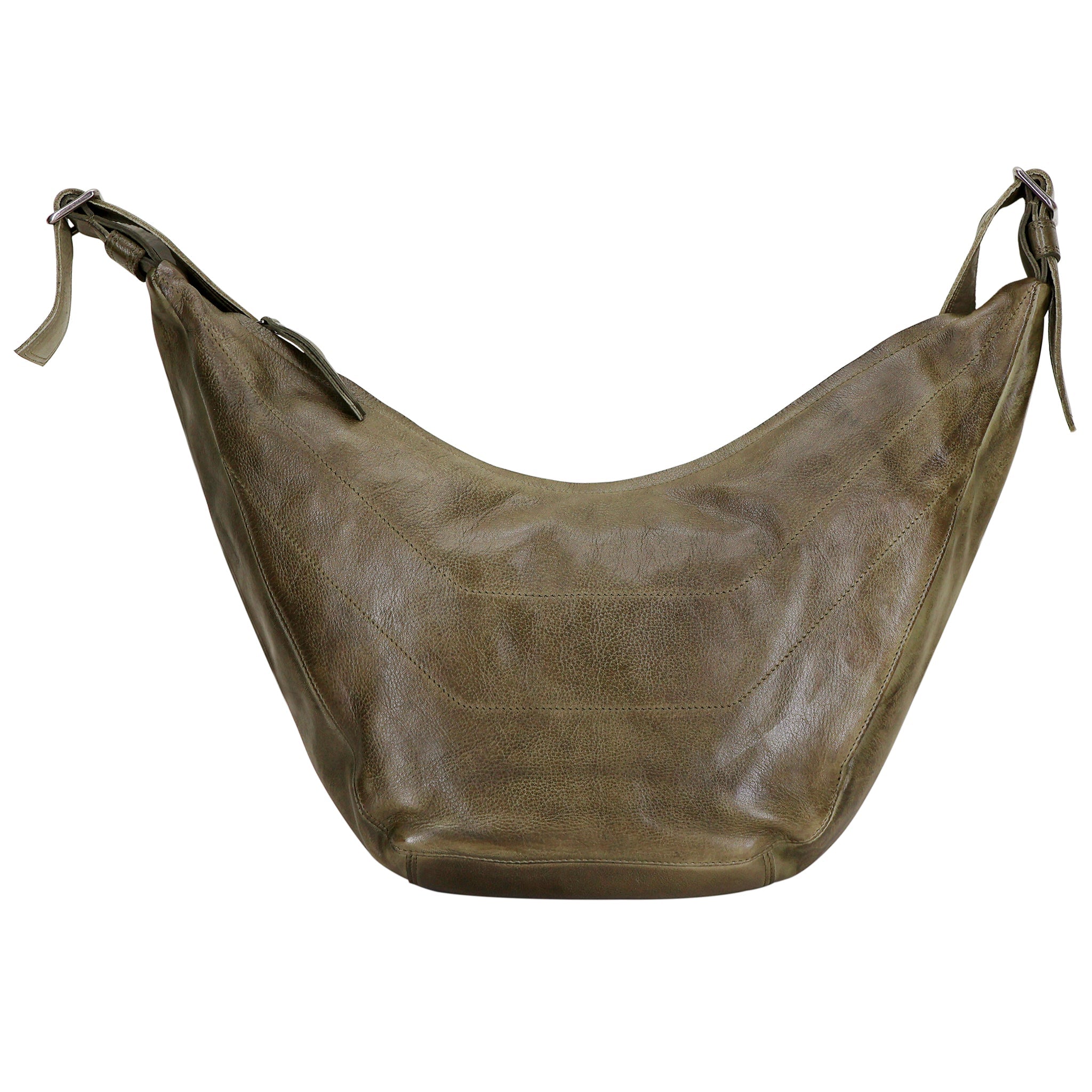 Boone Leather Crossbody Bag/Hobo Sling Bag