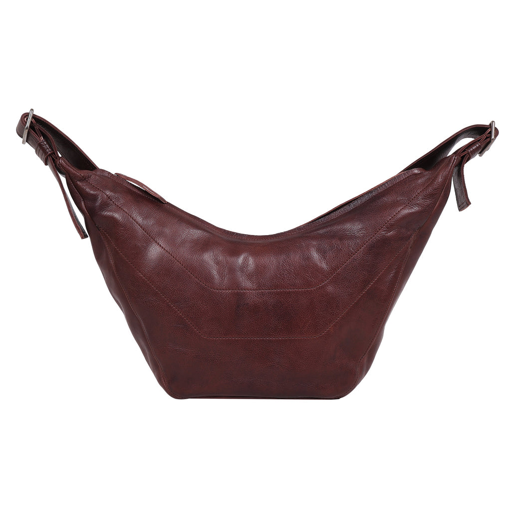 Boone Leather Crossbody Bag/Hobo Sling Bag