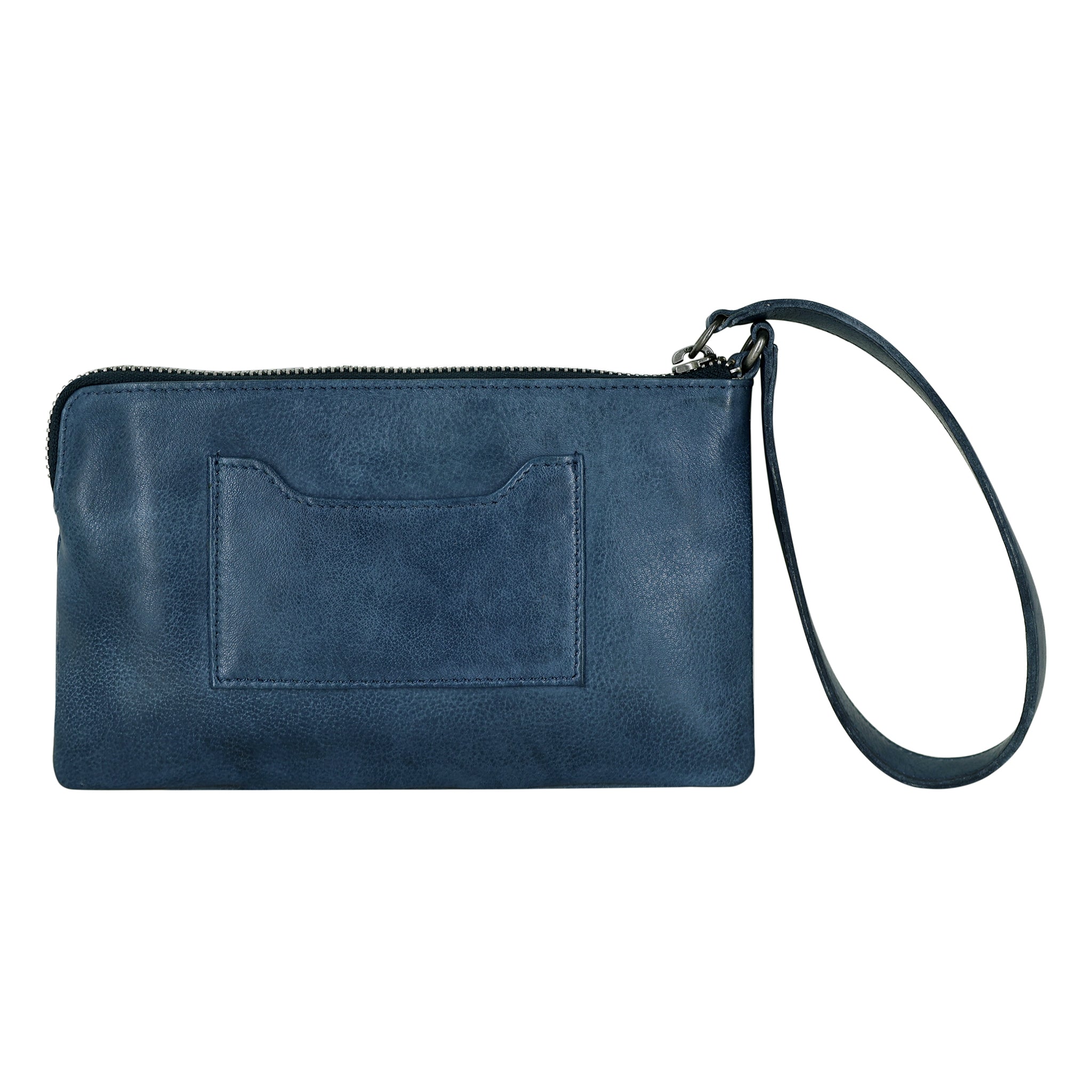 Diamond Leather Wristlet