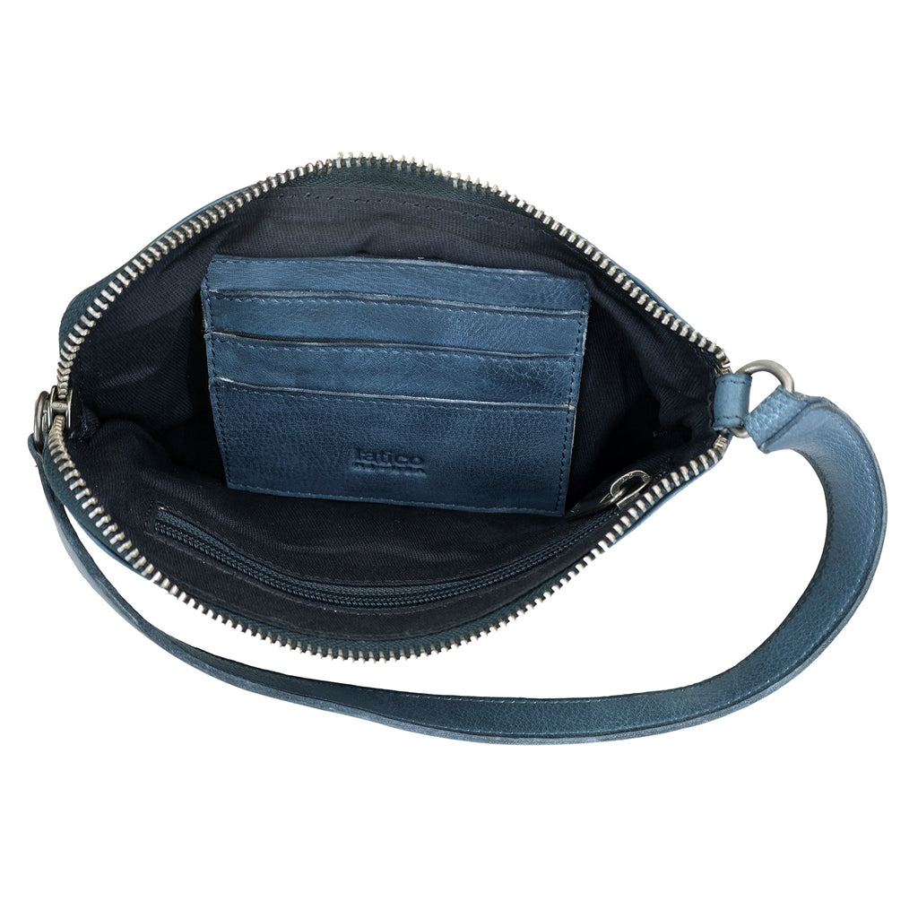 Diamond Leather Wristlet