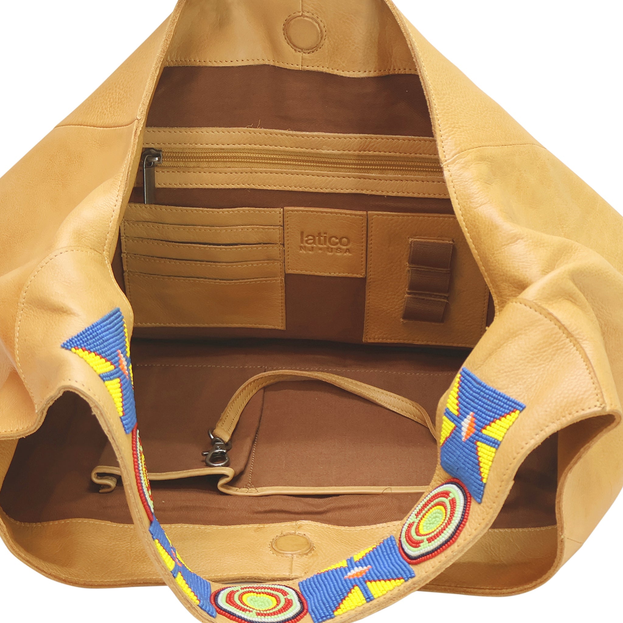 Lindsey Beaded Tote/Shoulder Bag