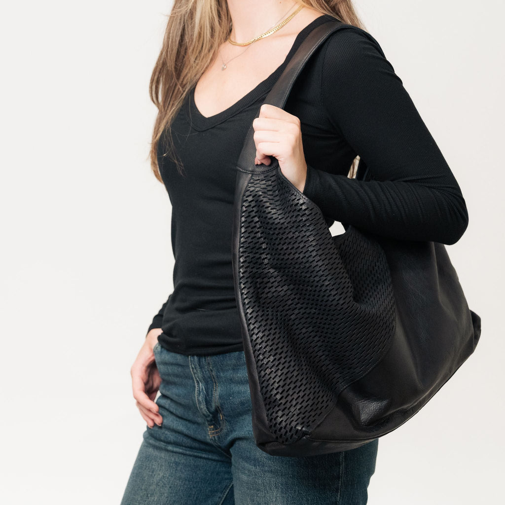 Lindsey Laser Tote/Shoulder Bag