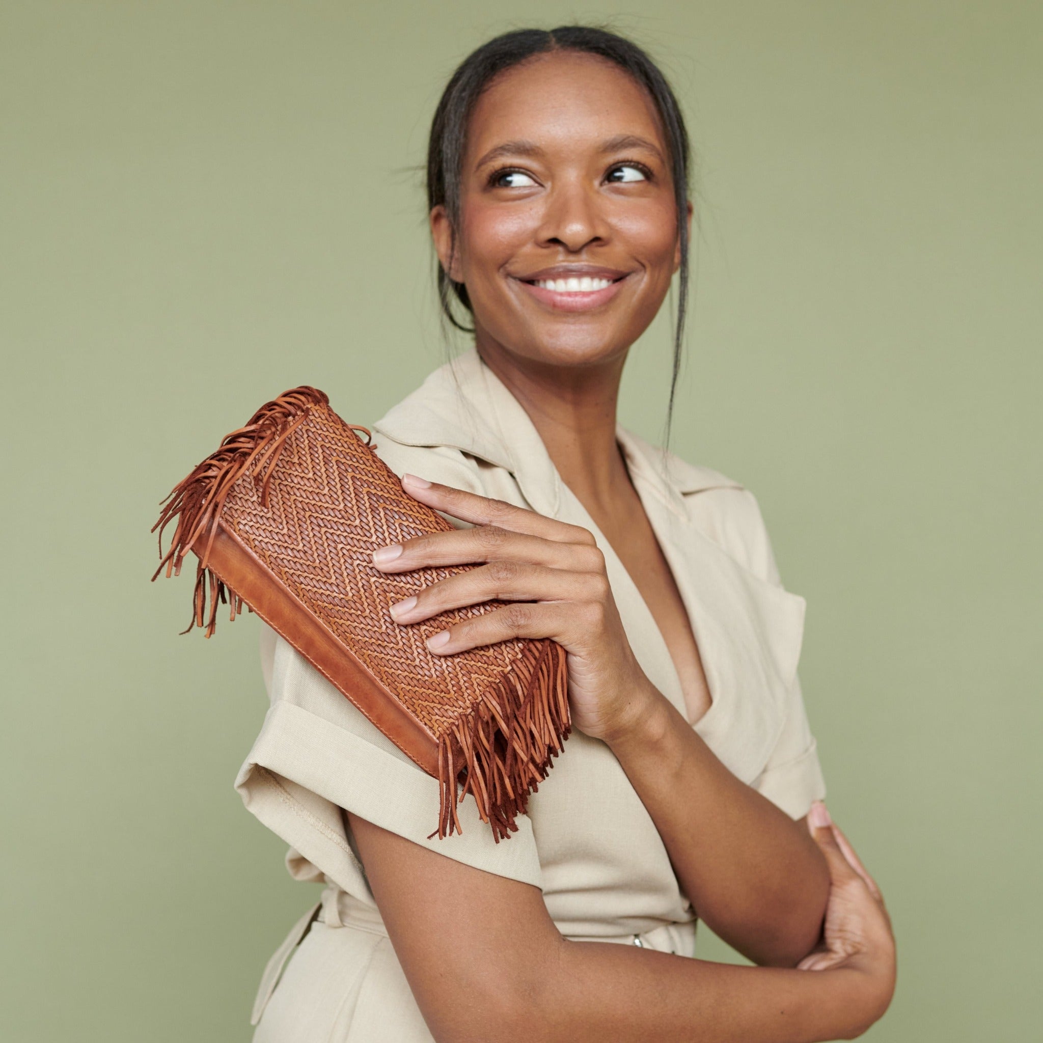 Glory Leather Clutch