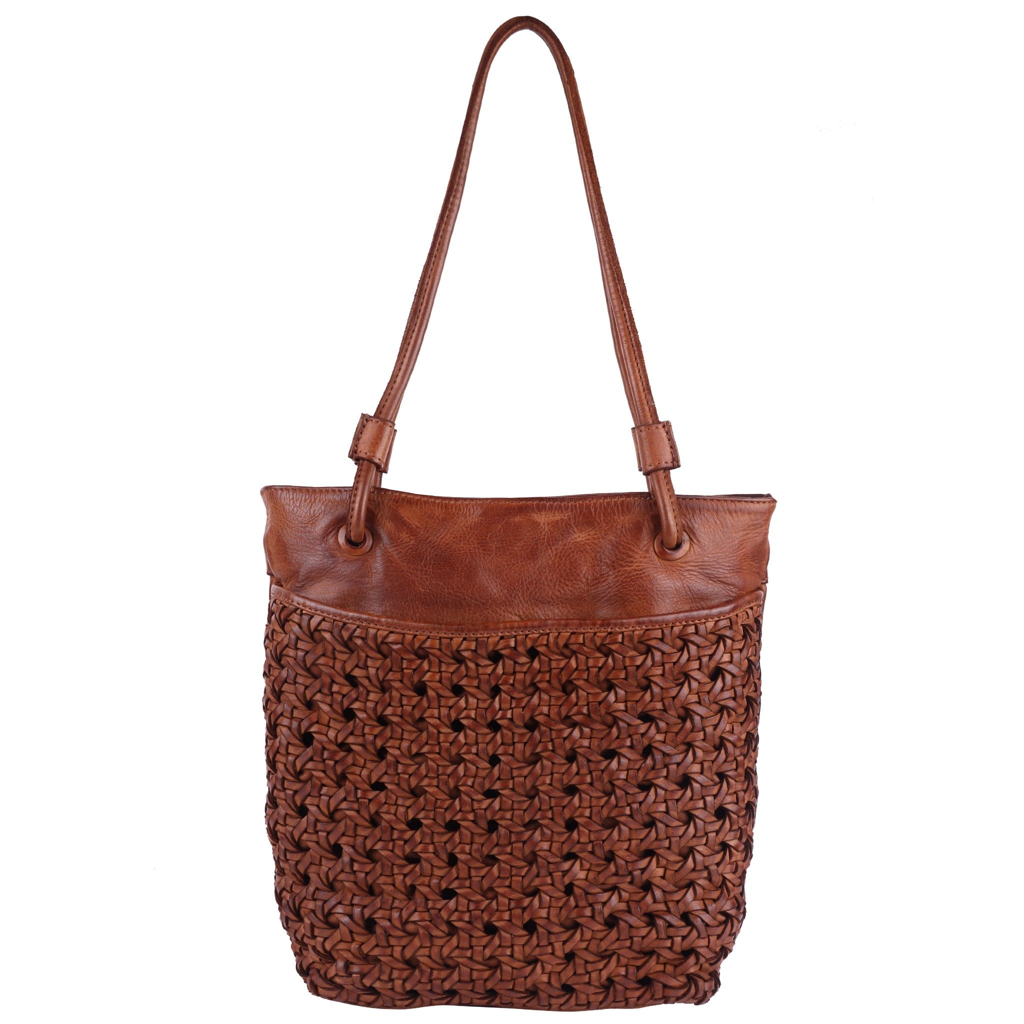 Clover Leather Tote/Shoulder Bag