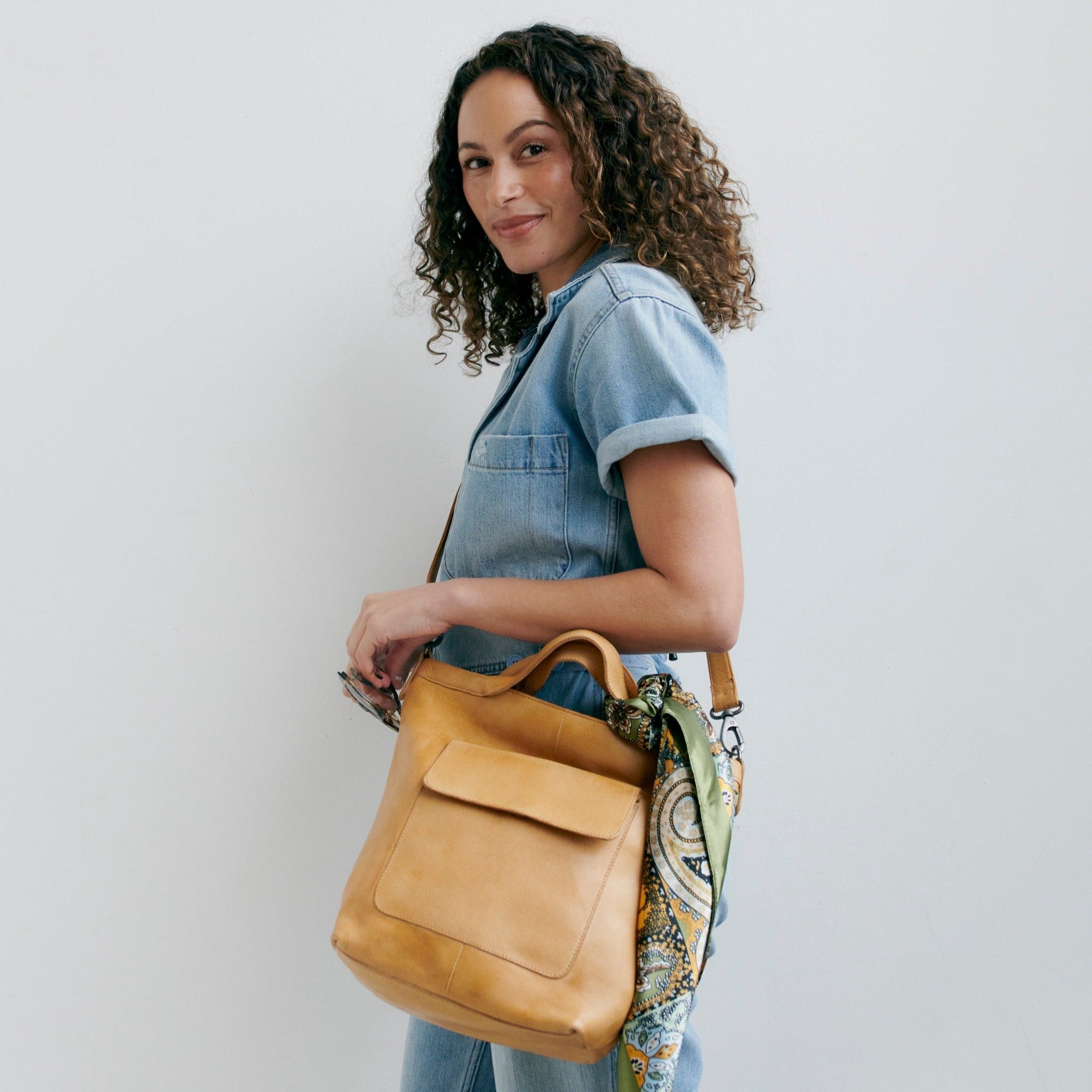 Bianca Leather Tote Bag/Crossbody Bag