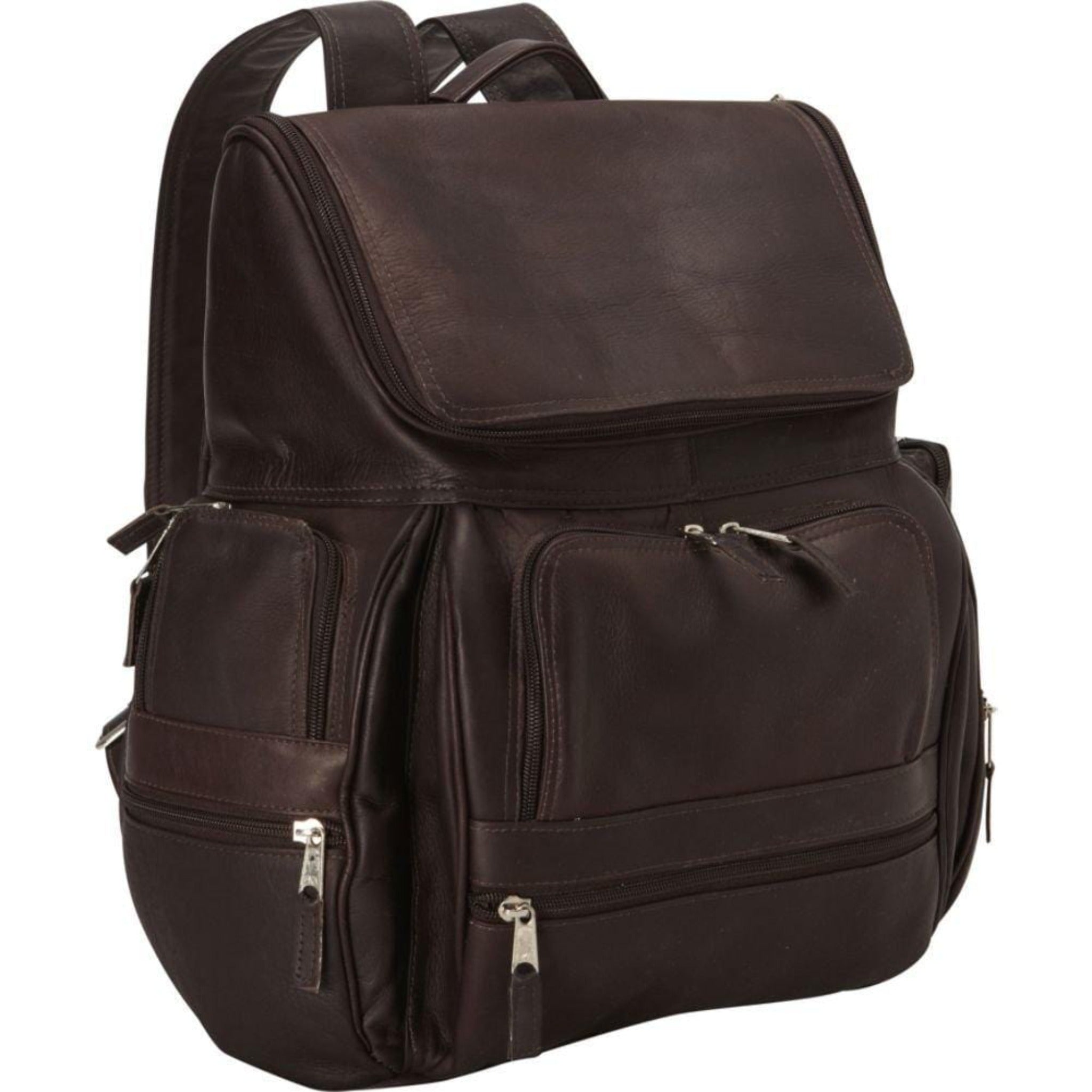 Explorer Leather Laptop Backpack