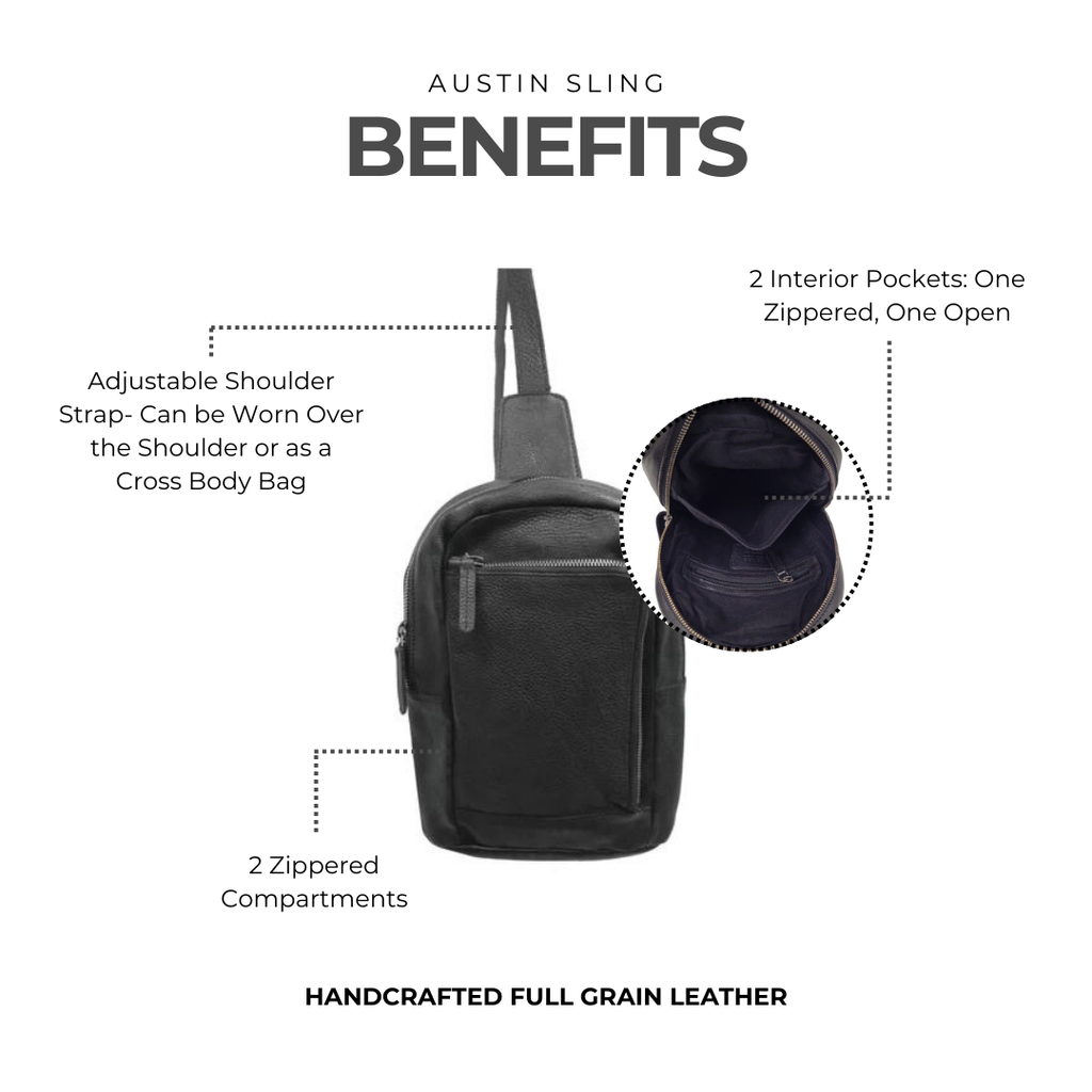 Austin Leather Sling Bag