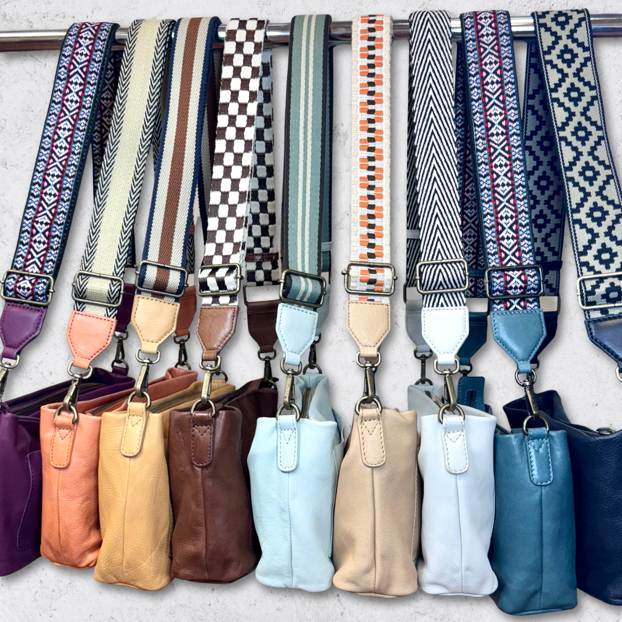 Aquarius Leather Crossbody Bag