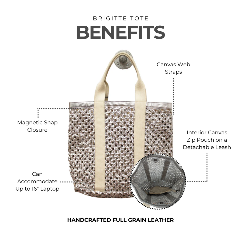 Brigitte Leather Tote Bag