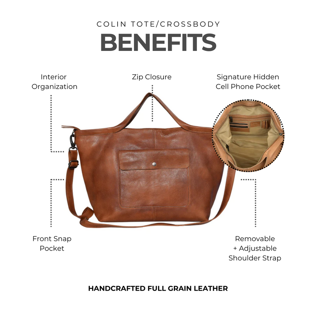 Colin Leather Tote/Crossbody