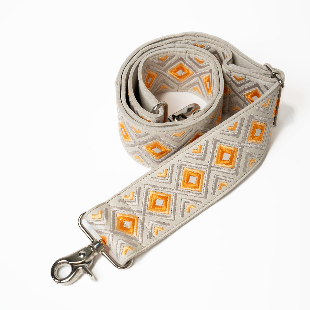 Creamsicle Leather Shoulder Strap
