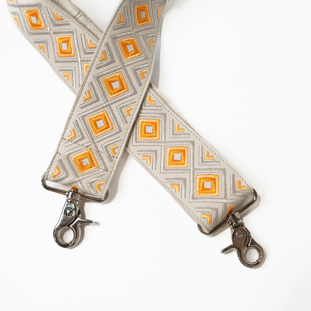 Creamsicle Leather Shoulder Strap