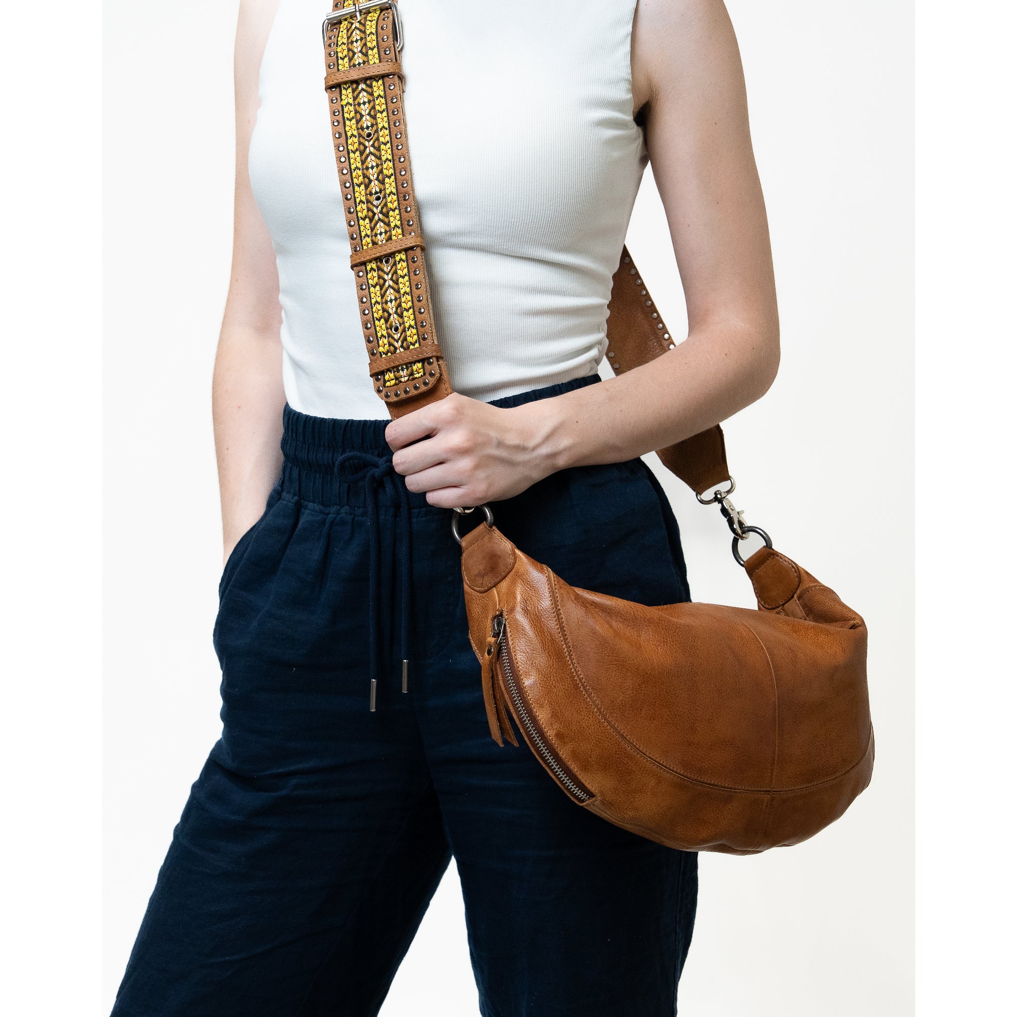 Gibson Reversible Leather Shoulder Strap