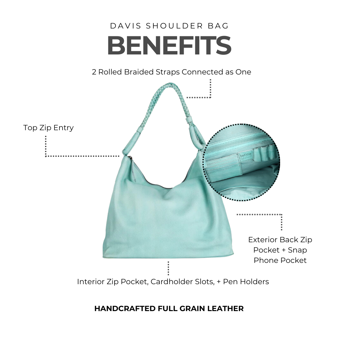 Davis Leather Shoulder Bag