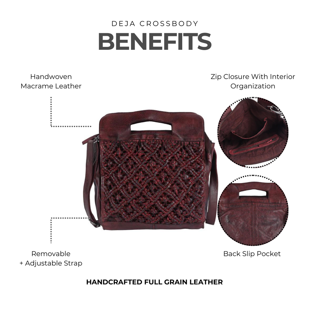 Deja Leather Crossbody