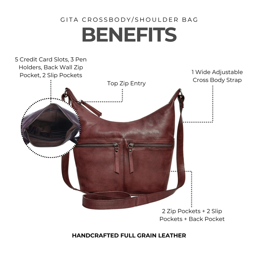 Gita Leather Crossbody/Shoulder Bag