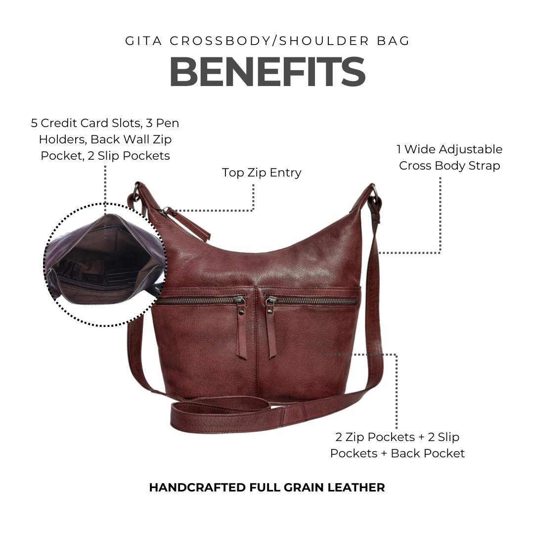 Gita Leather Crossbody/Shoulder Bag