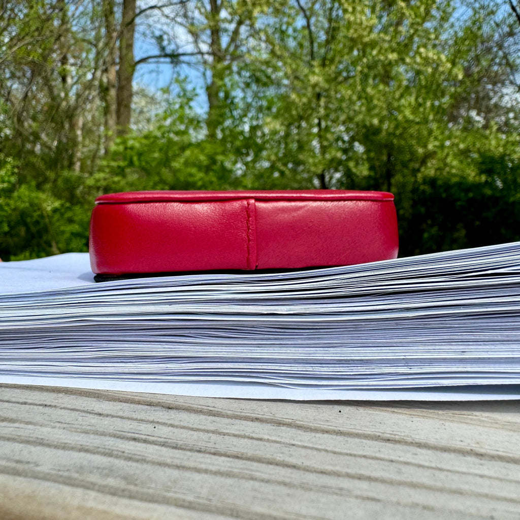 Framed Leather Paperweight