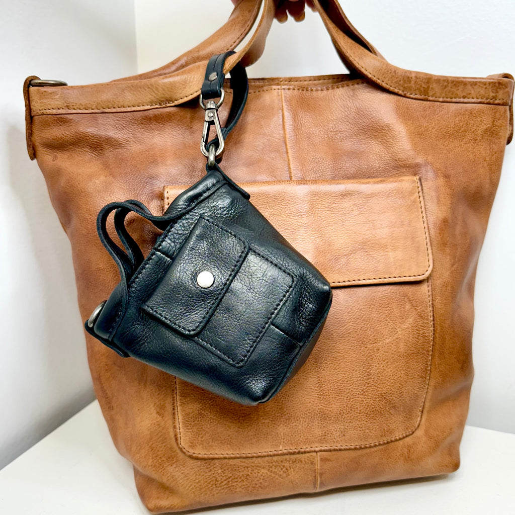 Mini Bianca Leather Bag Charm