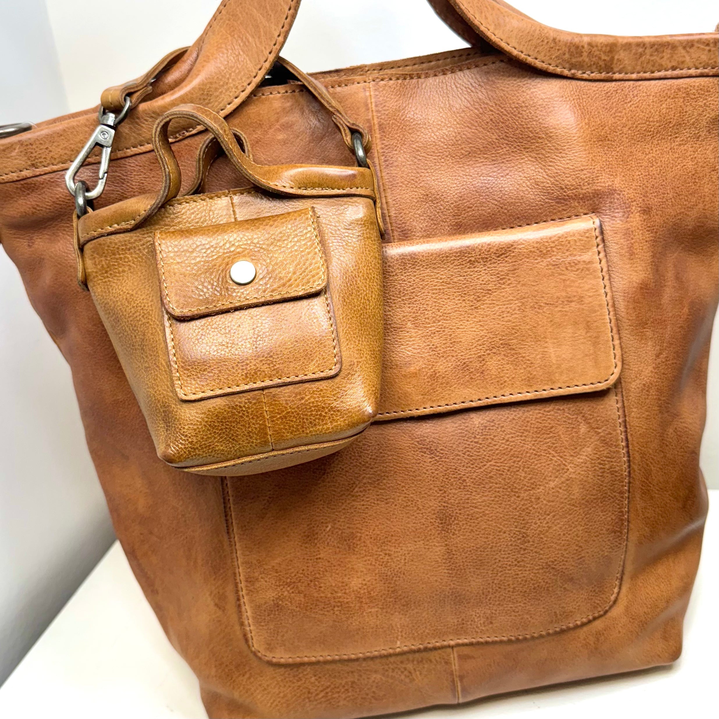 Mini Bianca Leather Bag Charm