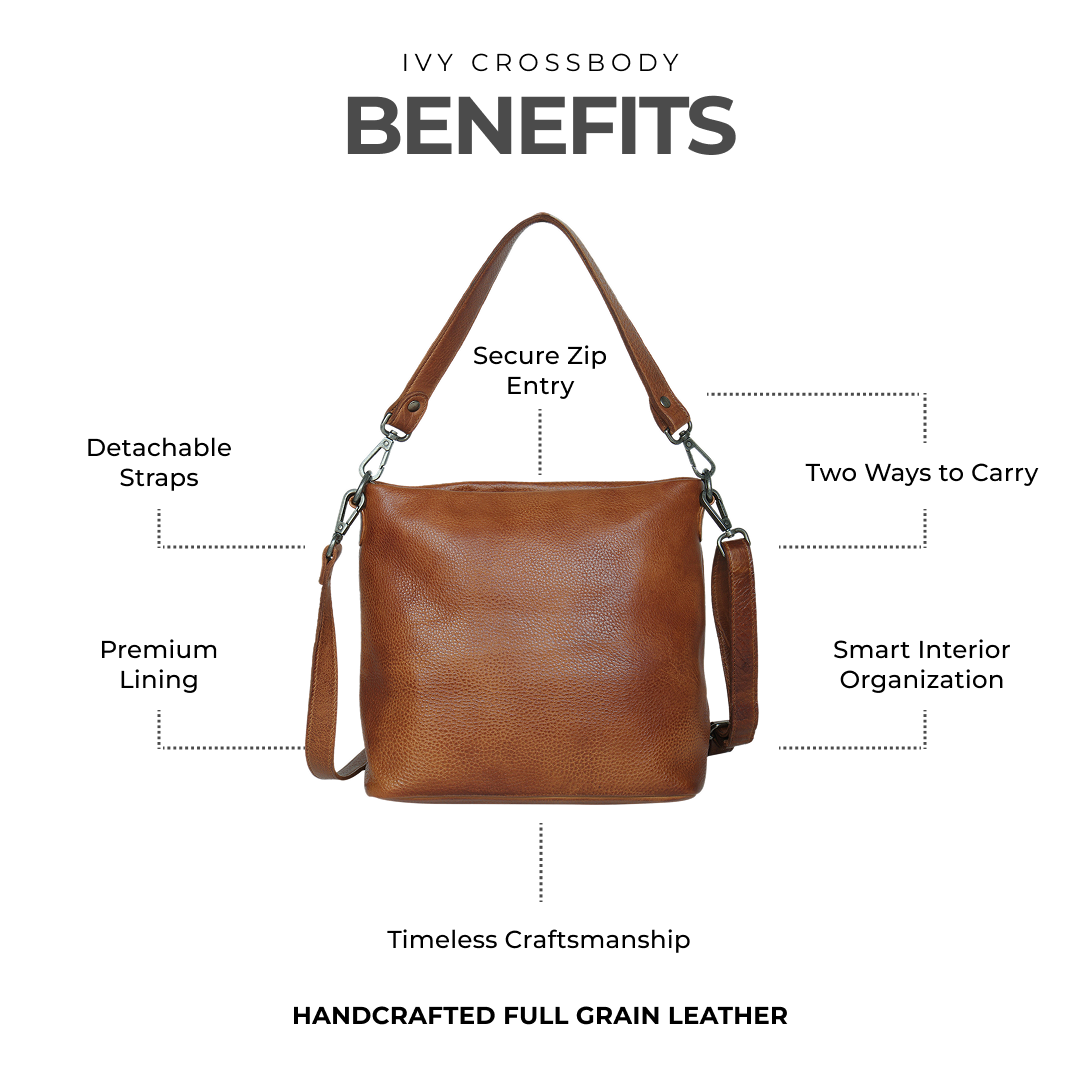 Ivy Leather Crossbody / Shoulder Bag