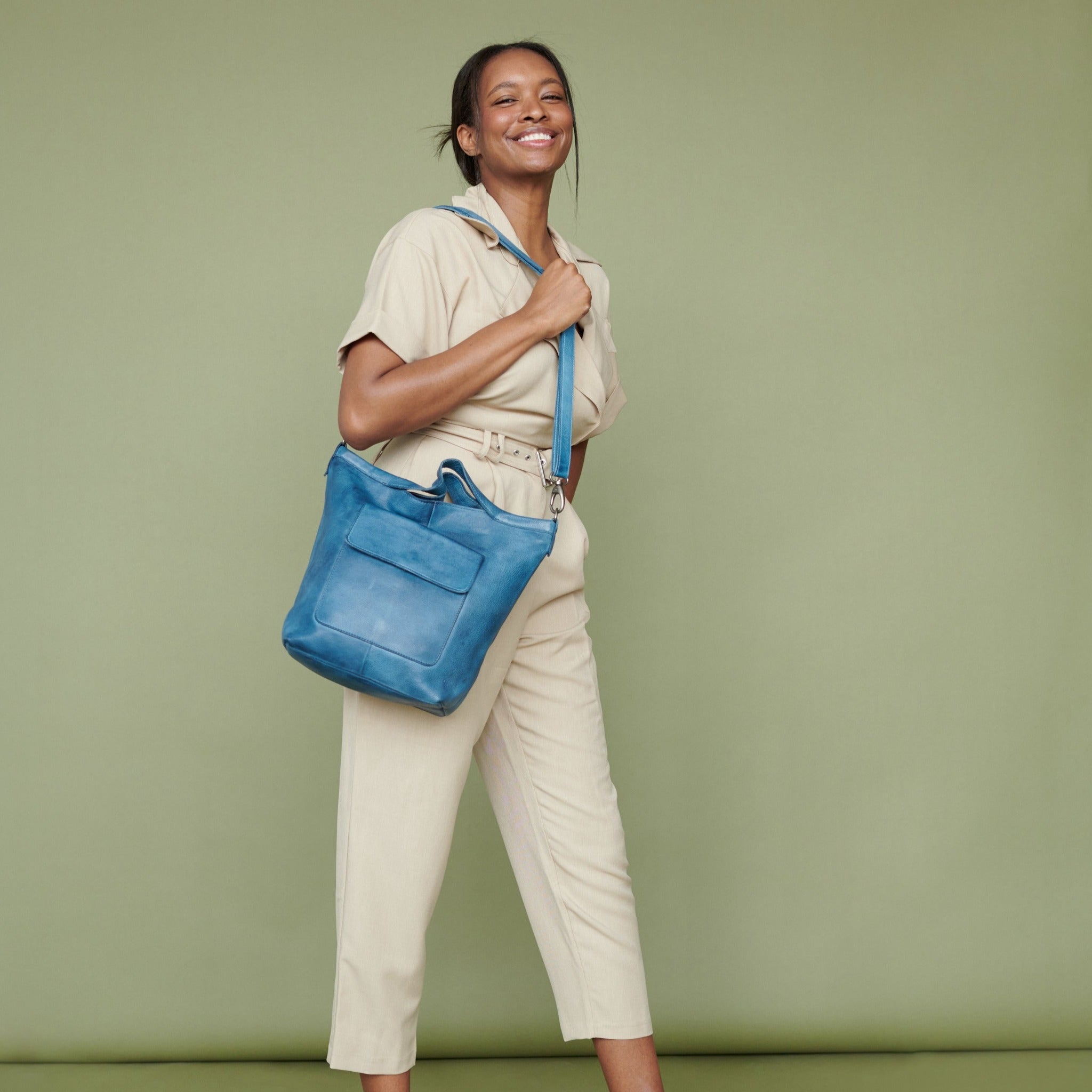 Bianca Leather Tote Bag/Crossbody Bag