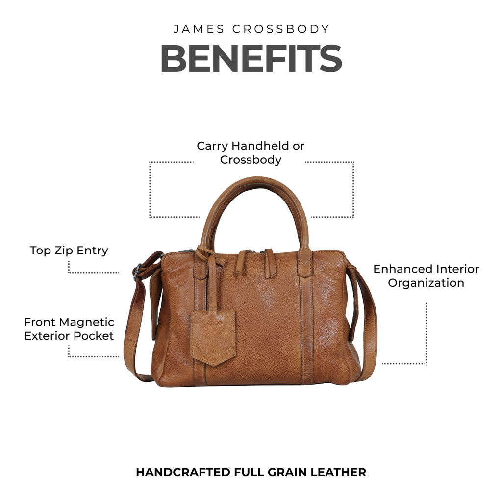 James Leather Crossbody