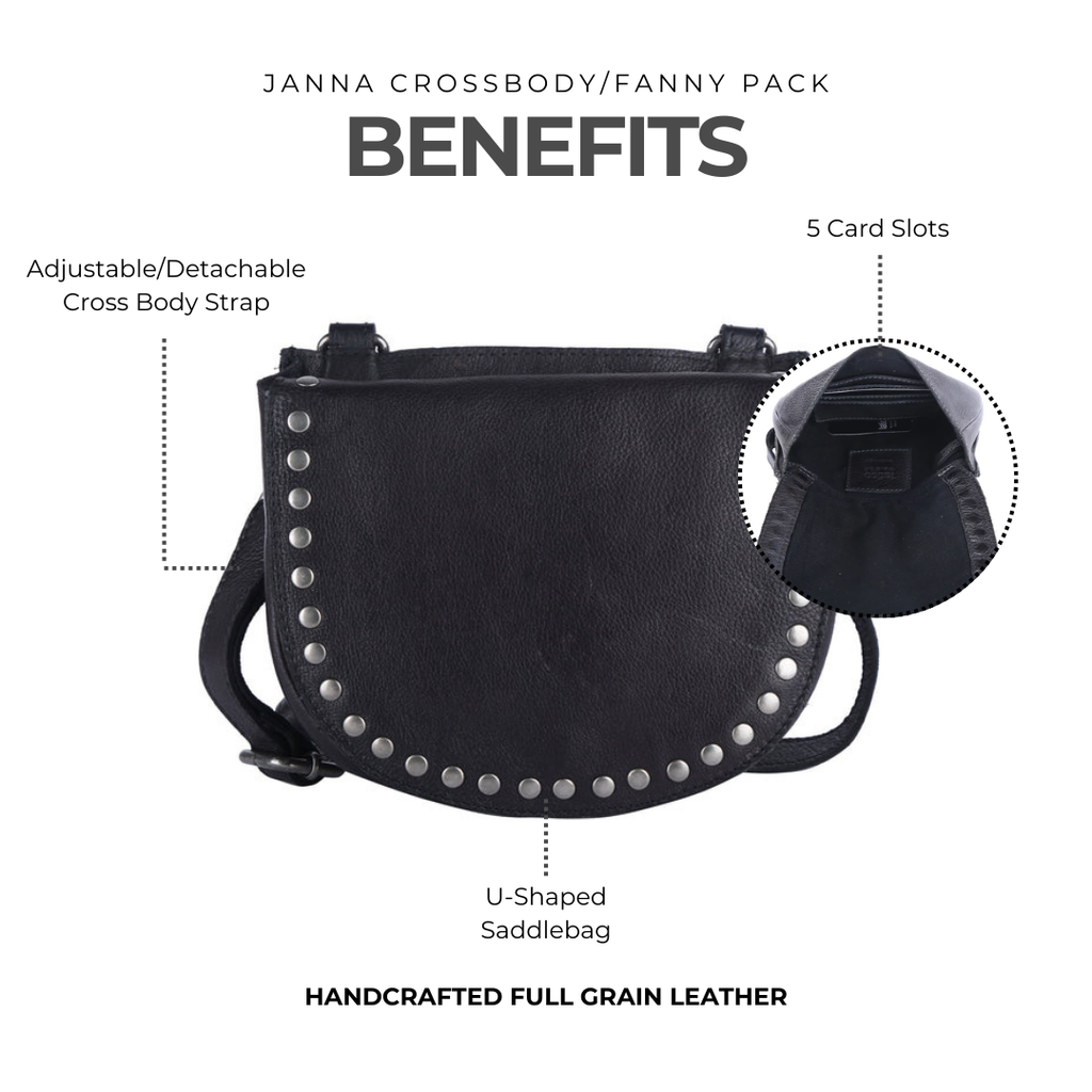 Janna Leather Crossbody/Fanny Pack