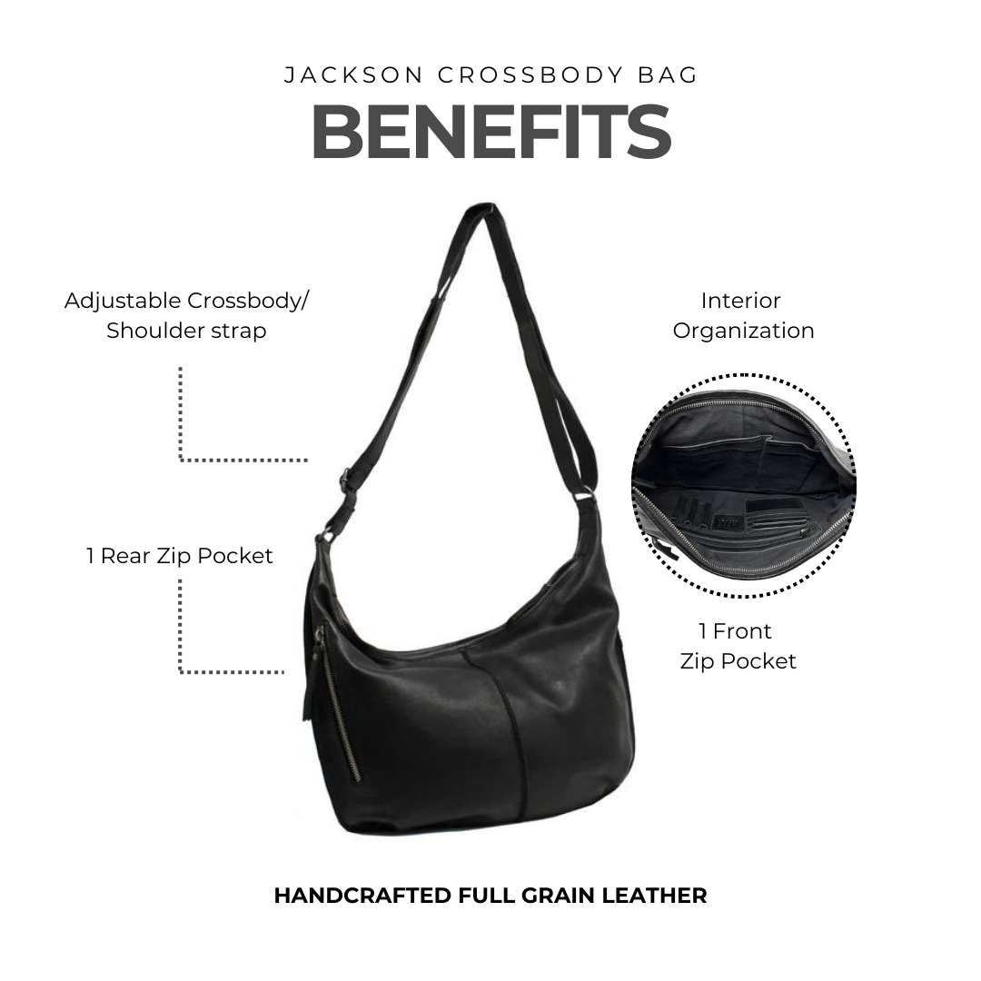 Jackson Leather Crossbody Bag